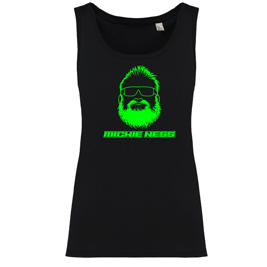 Mickie Ness Branded Ladies Vest - Colour-Shift: Neon Daylight, Glow in Dark and UV