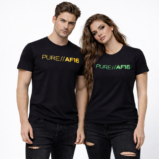 Andy Farley – PURE AF16 Colour-Shift: Yellow in Daylight, Neon Green in the Dark T-shirt