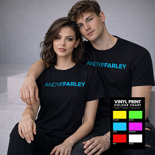 Andy Farley – Branded , Heavy Weight, Printed, T-shirt