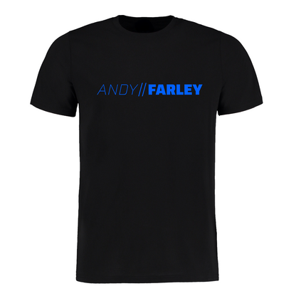 Andy Farley – Branded , Blue Printed, T-shirt