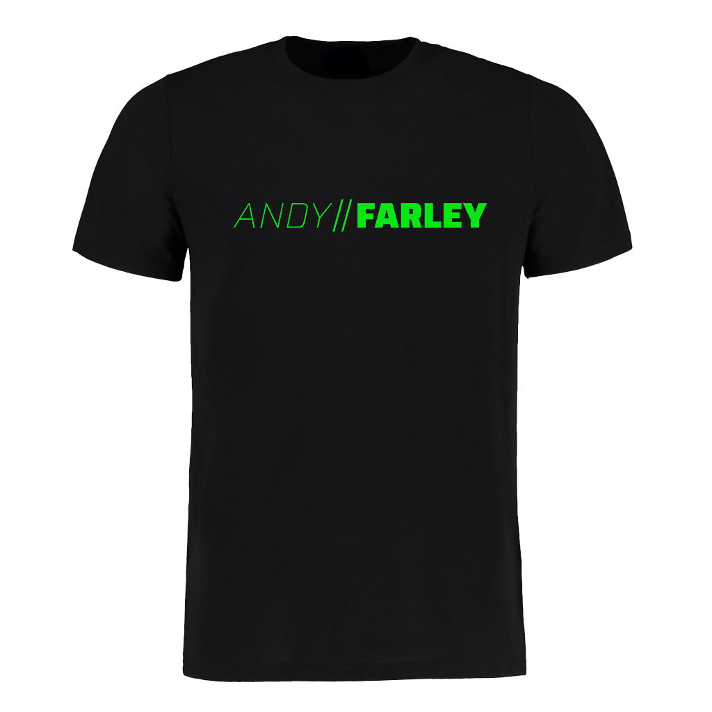 Andy Farley – Branded , Green Printed, T-shirt