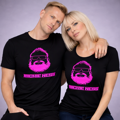 Mickie Ness Branded T-shirt - Colour-Shift: Neon Daylight, Glow in Dark and UV