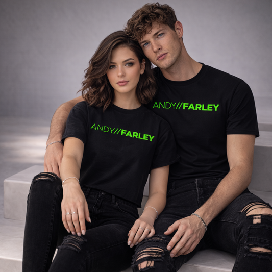 Andy Farley – Branded , Green Printed, T-shirt