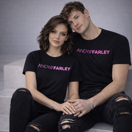 Andy Farley – Branded , Pink Printed, T-shirt