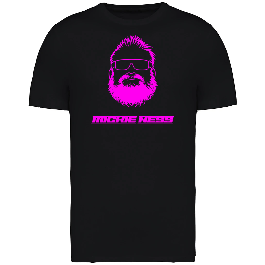 Mickie Ness Branded T-shirt - Colour-Shift: Neon Daylight, Glow in Dark and UV