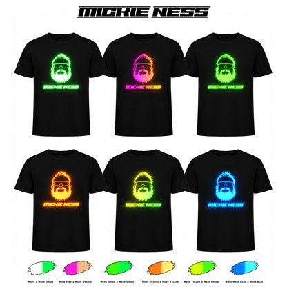 Mickie Ness Branded - Colour-Shift: Neon Daylight, Glow in Dark and UV - T-Shirts