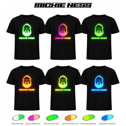 Mickie Ness Branded - Colour-Shift: Neon Daylight, Glow in Dark and UV - T-Shirts