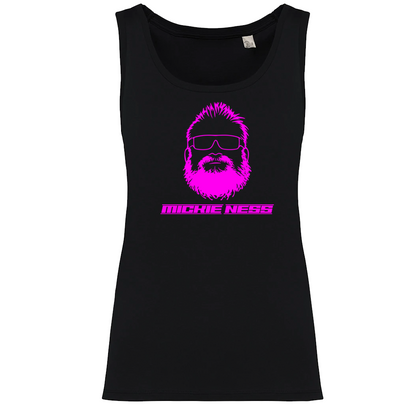 Mickie Ness Branded Ladies Vest - Colour-Shift: Neon Daylight, Glow in Dark and UV