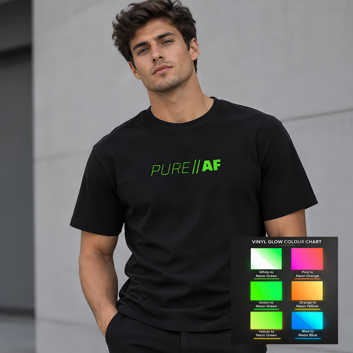 Andy Farley PURE AF Glow In The Dark Colour Shift T-Shirts