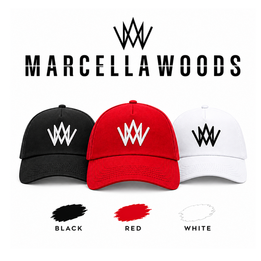 Marcella Woods Signature 5 Panel Baseball Caps