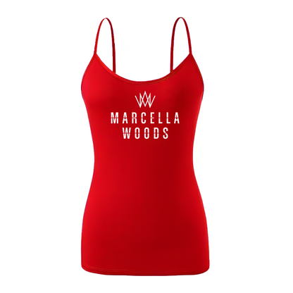 Marcella Woods Signature Logo Scoop Neck Cami Vests